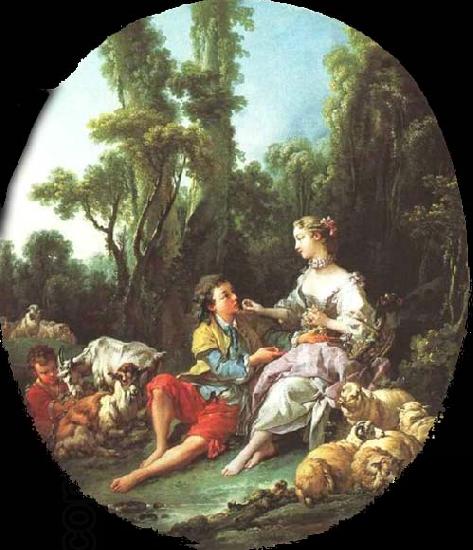 Francois Boucher Are They Thinking About the Grape China oil painting art